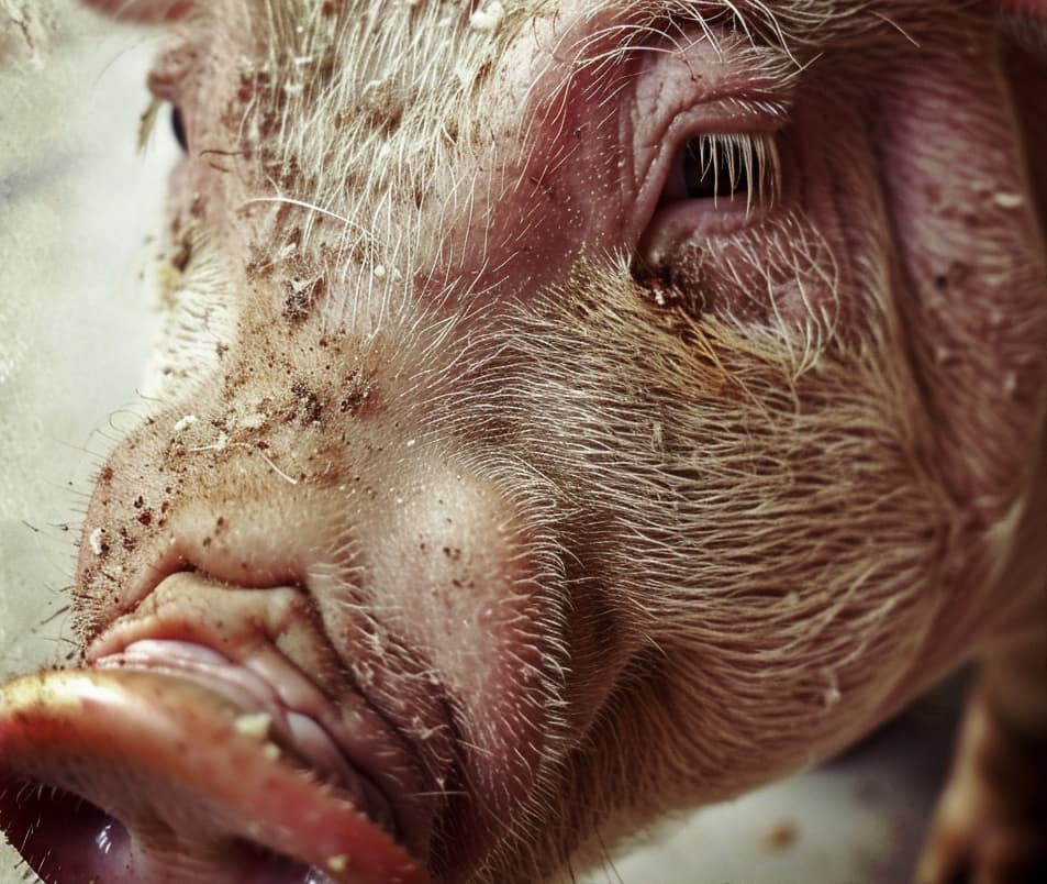 Schweinefleisch ist nicht besonders gesund für Hunde.