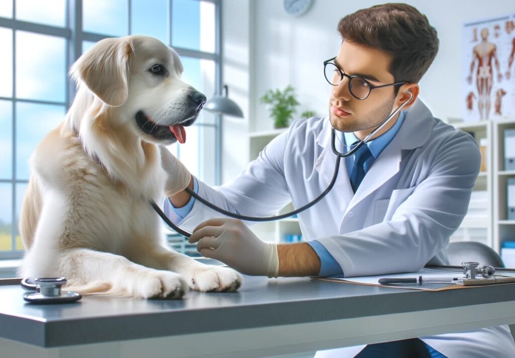 Die Vorsorgeuntersuchung beim Hund hilft beim Feststellen von Krankheiten.