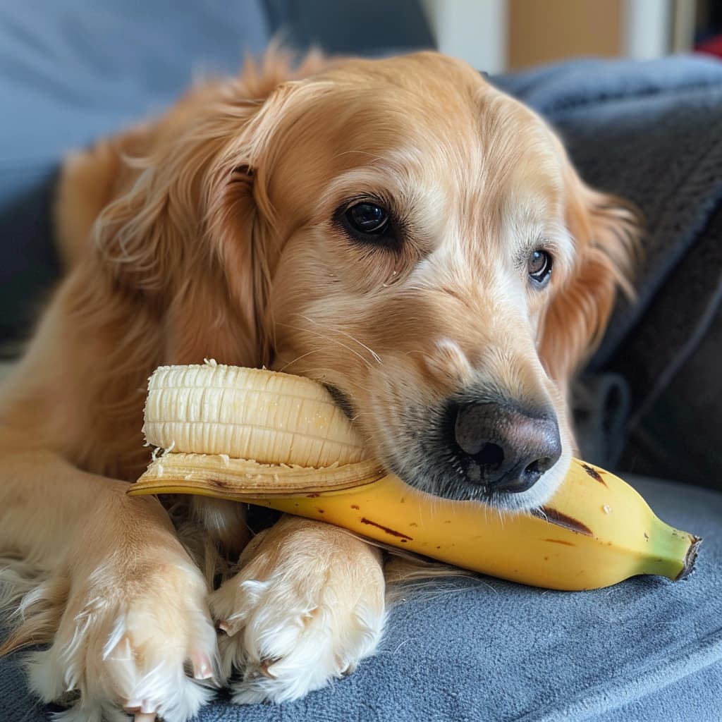 Hunde lieben Bananen und andere Obstsorten.