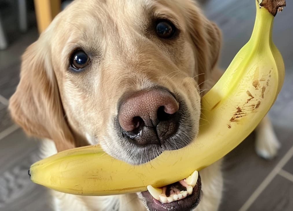 Hunde dürfen Bananen als Sack zwischen durch essen - aber in kleinen Mengen, sonst drohen Probleme.