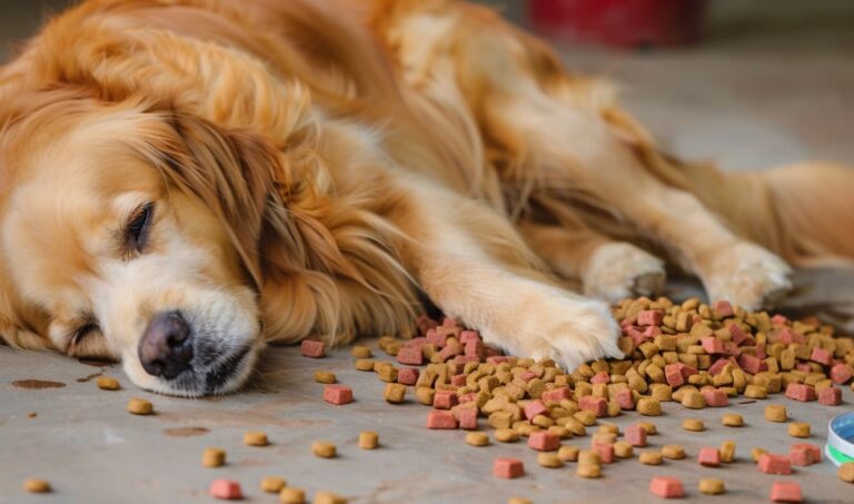 Hund erbricht unverdautes Futter nach Stunden: Was steckt dahinter?