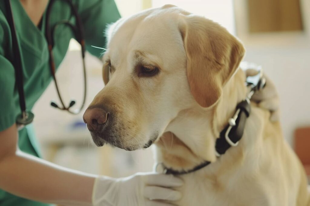 Tierarzt untersucht Deinen Hund - die Kosten werden nach Gebührenordnung abgerechnet.