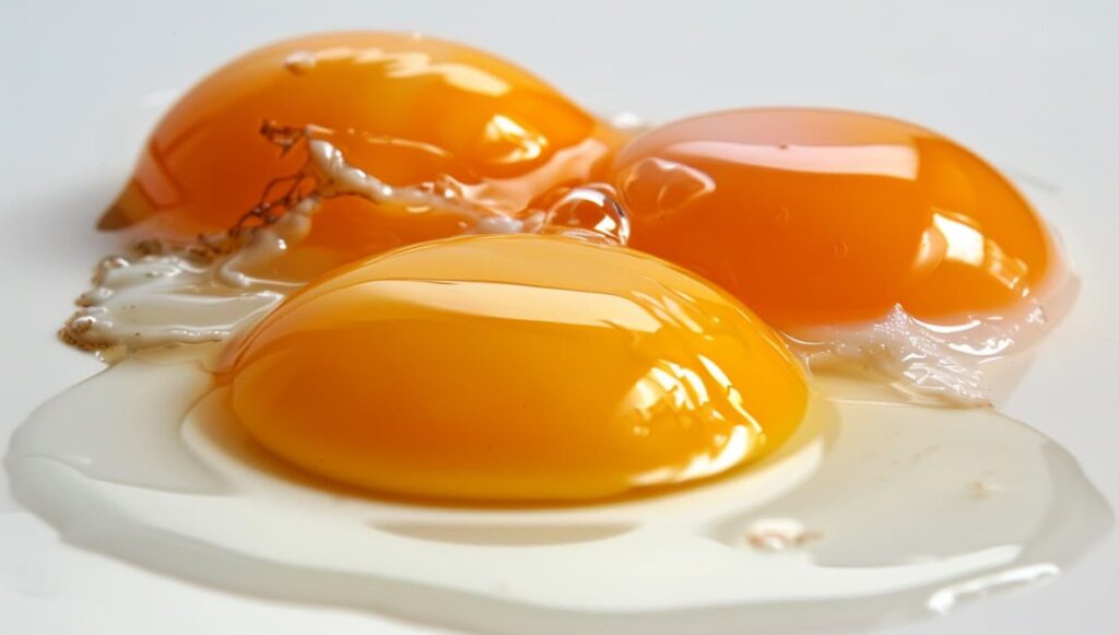 Eier enthalten im rohen Eiklar Avidin, das die Aufnahme des B-Vitamins Biotin hemmt. Deshalb sollten Hunde nur hart gekochte Eier bekommen. Rohe Eier bergen zudem ein Salmonellen-Risiko.