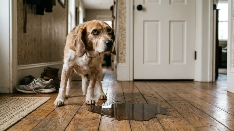 Hund pinkelt ins Haus obwohl er vorher draußen war